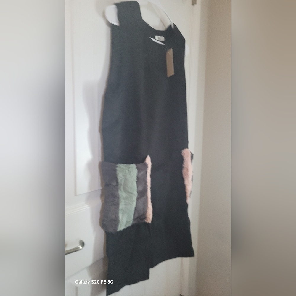 Mulla  Dress with Fur Pockets